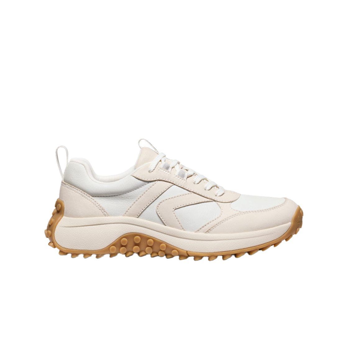 1029769 (W) Keen KS86 Leather Sneakers Birch Star White
