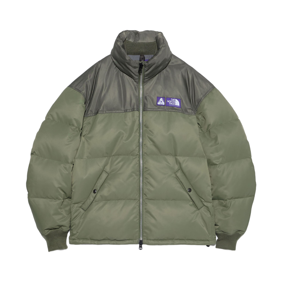 팔라스 x 노스페이스 퍼플라벨 윈드스토퍼 필드 다운 자켓 세이지 그린 - 25FW