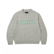 YESEYESEE Marble Pattern Logo Knit Pullover Multi
