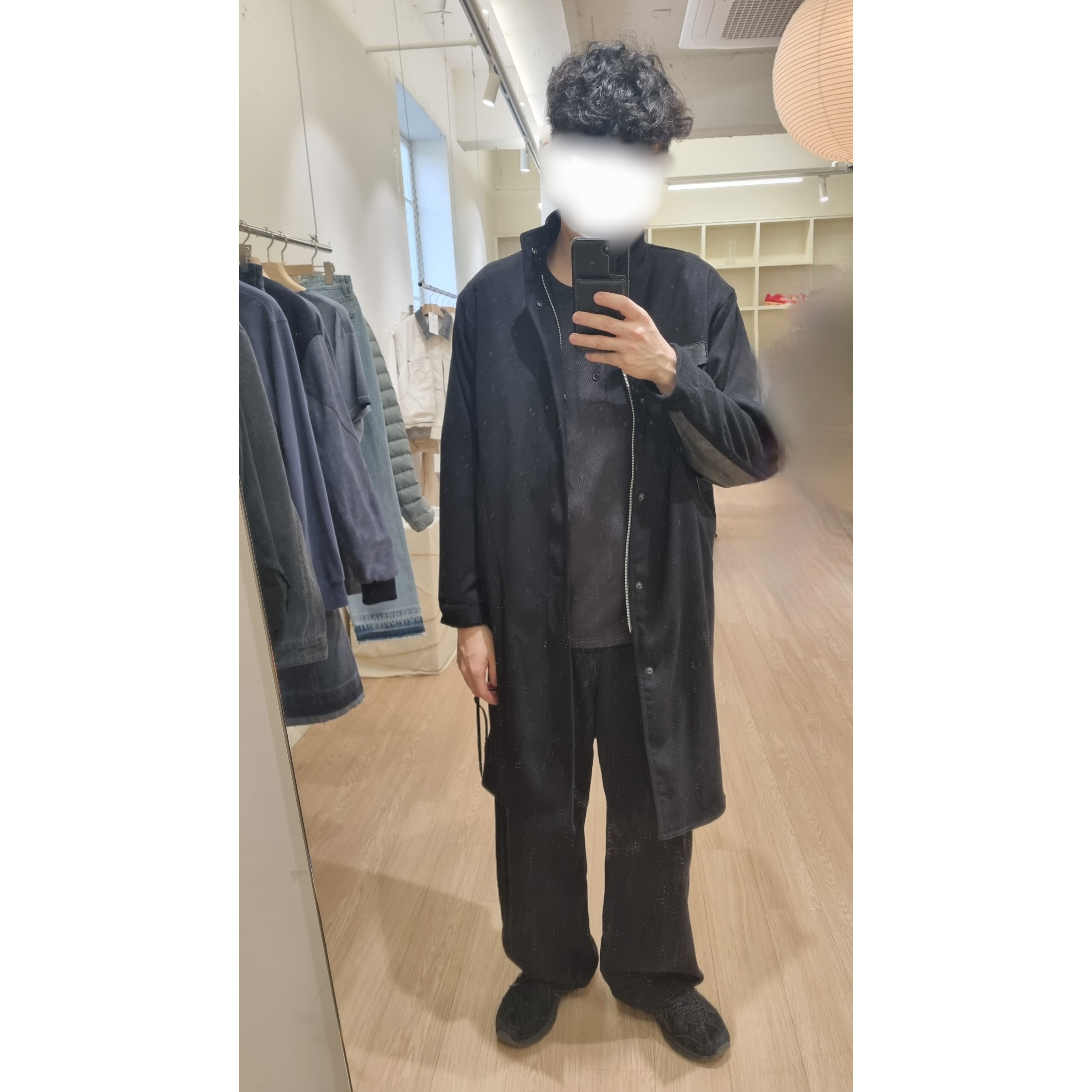 Asics Gel-Sonoma 15-50 Black, Xlim Ep.8 01 Coat Black 착용 스타일 - 1