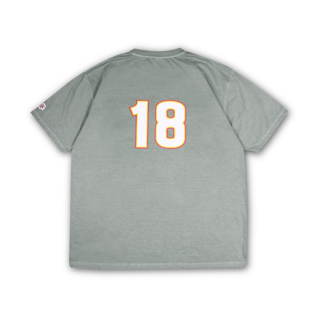 위얼드월드 위얼드 타워 피그먼트 티셔츠 - 라이트카키(Weird World Weird Tower Pigment T-Shirt - Light Khaki) - 2