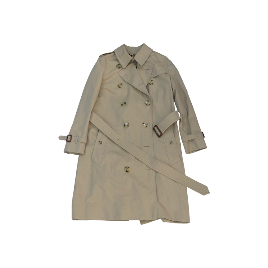 버버리 베이지 더블 트렌치 코트 A-C43402(Burberry Beige Double Breasted Trench Coat A-C43402)