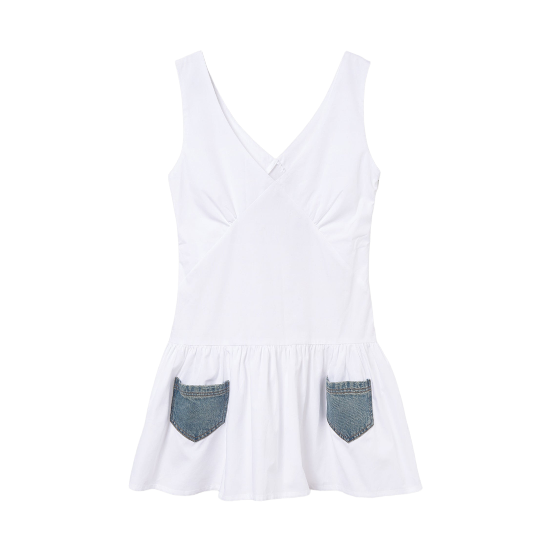 (W) 기마구아스 그라치코 미니 드레스 화이트((W) Gimaguas Garachico Mini Dress White)