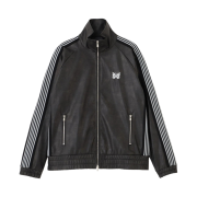 Needles x LHP Track Jacket Synthetic Leather Black - LHP Exclusive