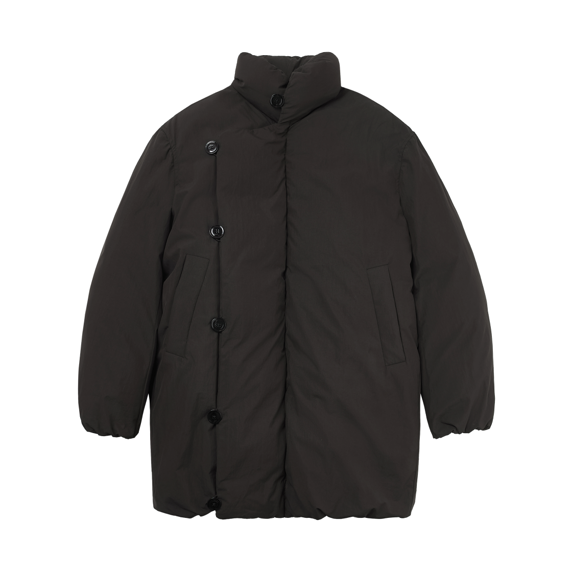 (W) 르메르 WR 테크니컬 코튼 롱 퍼퍼 자켓 에스프레소((W) Lemaire WR Technical Cotton Long Puffer Jacket Espresso)
