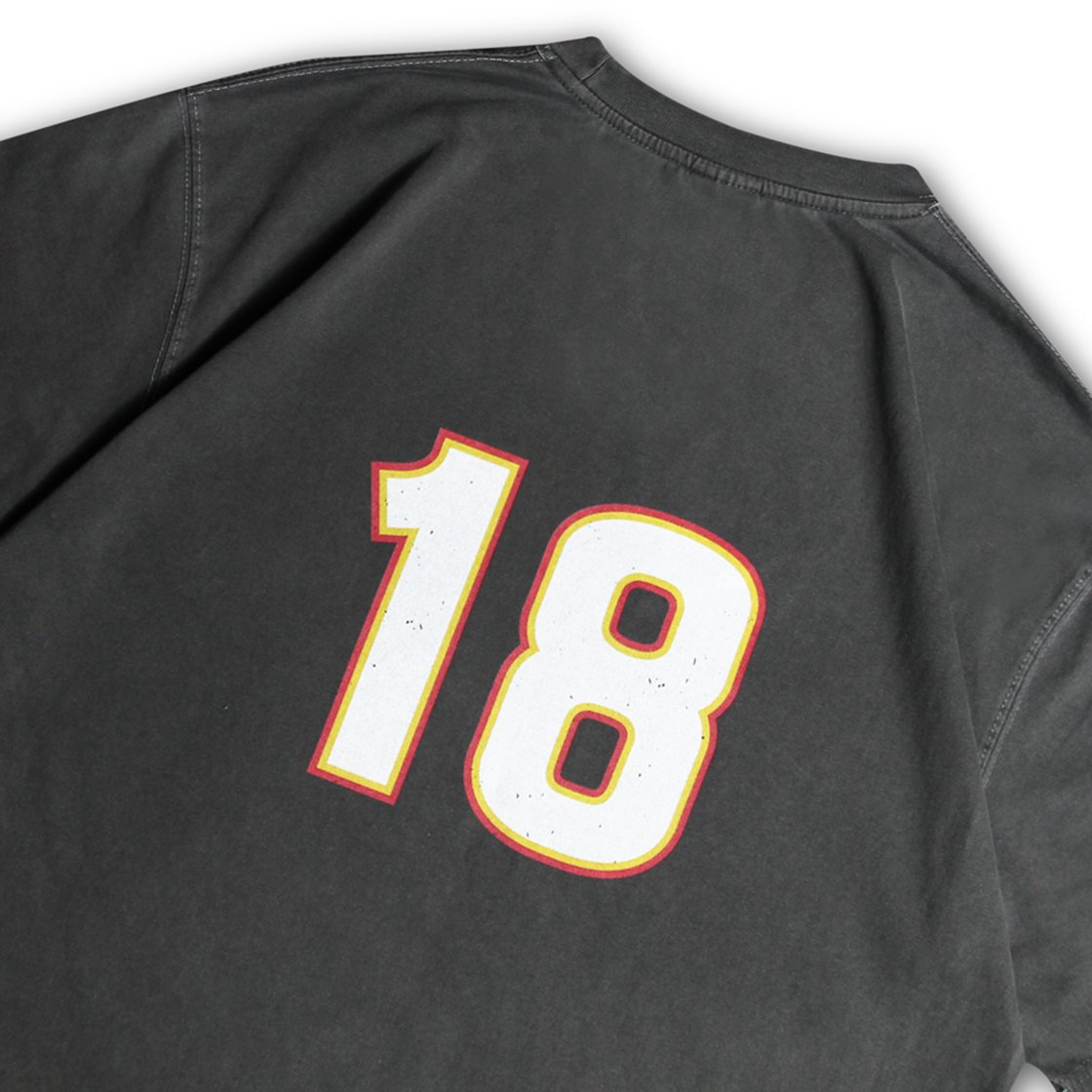 위얼드월드 위얼드 타워 피그먼트 티셔츠 - 그레이(Weird World Weird Tower Pigment T-Shirt - Grey) - 4