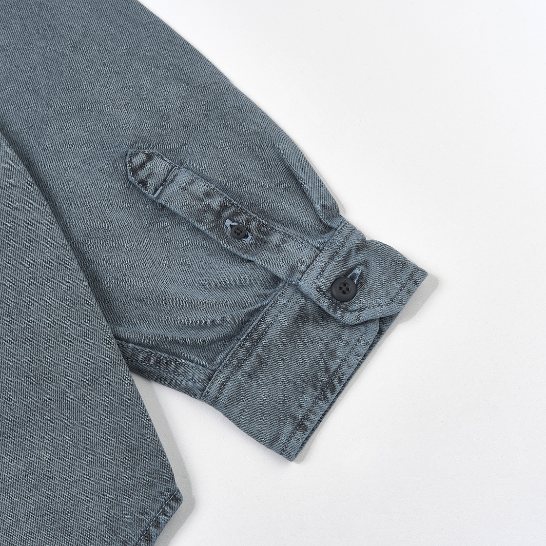 칼하트 WIP 티건 셔츠 자켓 블랙 블루 포그 가먼트 다이드(Carhartt WIP Tigan Shirt Jacket Black Blue Fog Garment Dyed) - 4