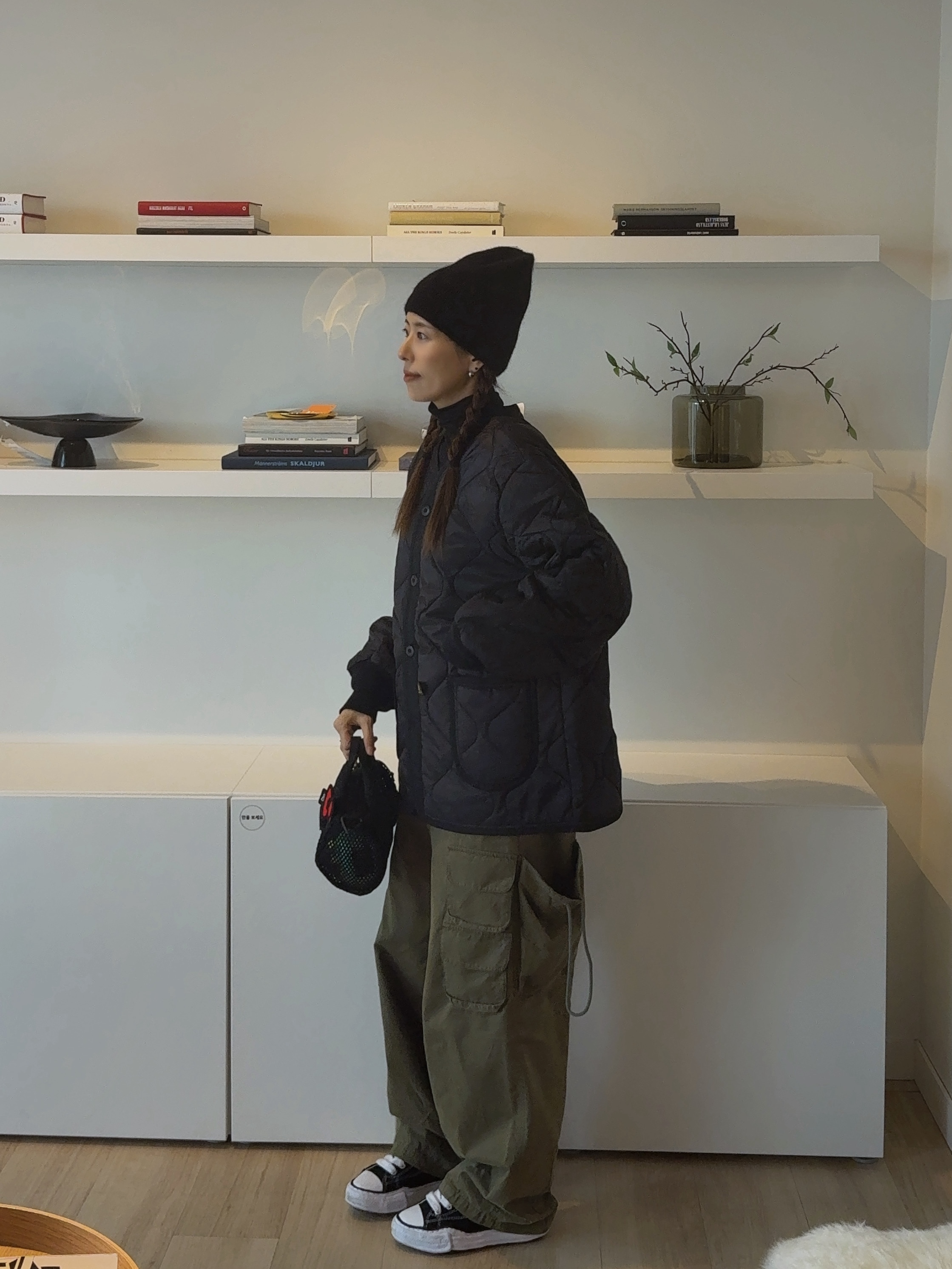 CDG x Alpha Industries Liner Jacket Black, Supreme Mesh Mini Duffle Bag Black - 25SS 착용 스타일 - 3