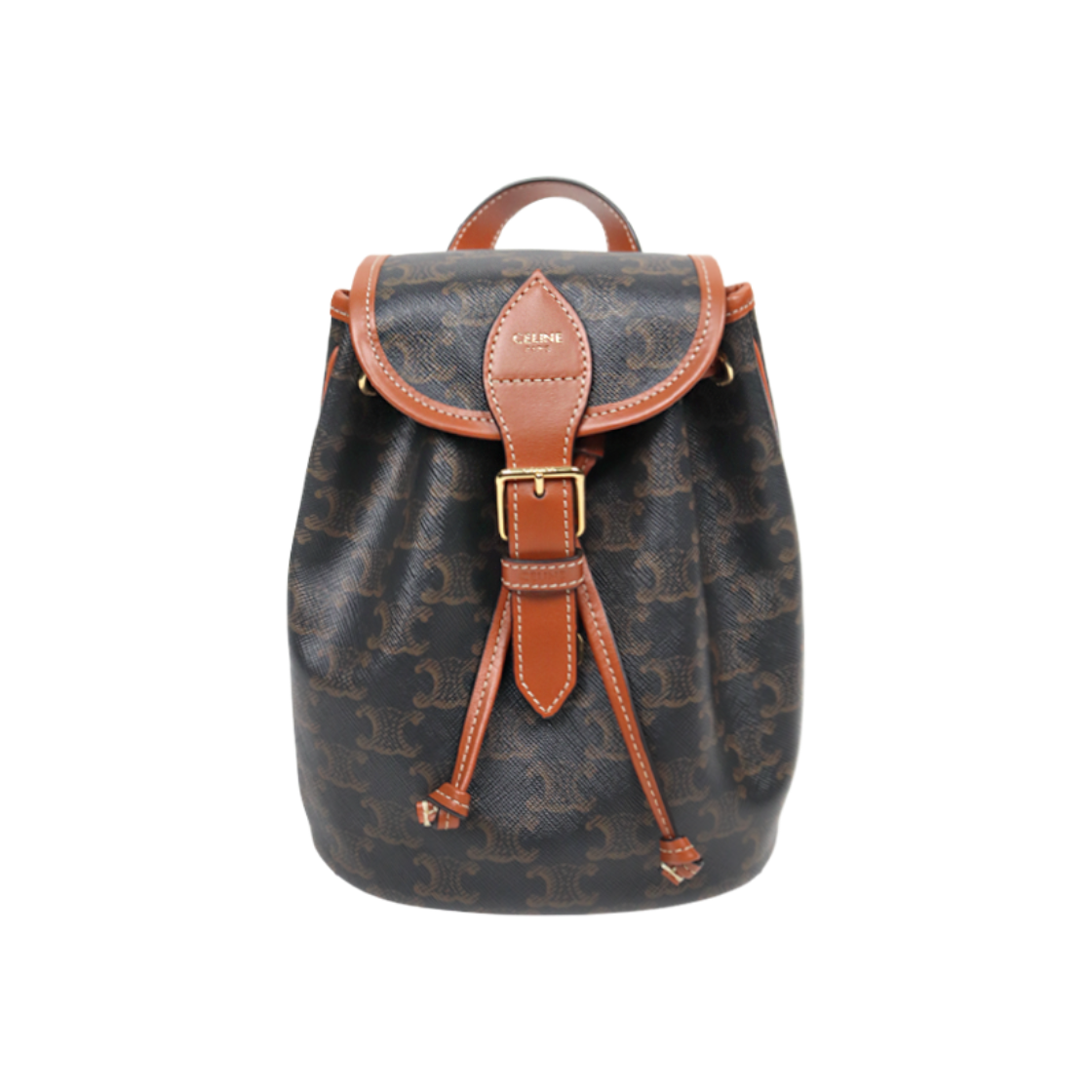 셀린느 미니 트리오페 캔버스 폴코 백팩 D-A43785(Celine Mini Triomphe Canvas Polka Dot Backpack D-A43785)