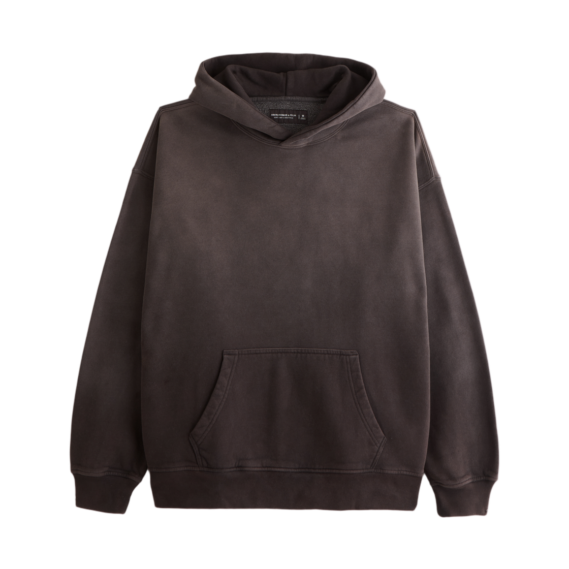 122-488-01200-530 Abercrombie & Fitch Essential Popover Hoodie Dark Brown Wash
