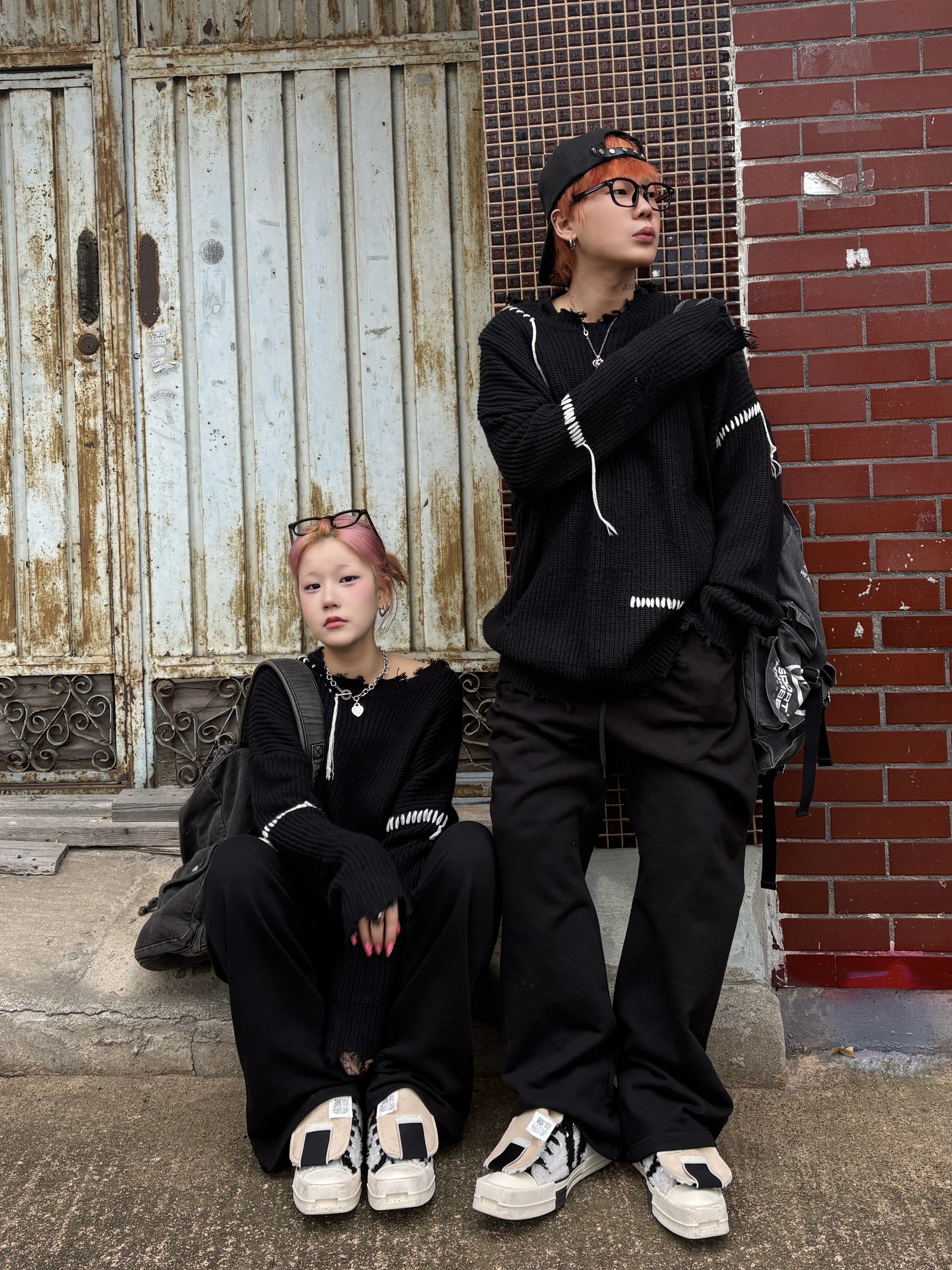 Converse x Drkshdw Turbodrk Chuck 70 Hi Lilly White, DEFGARMENTS Needle Denim Bag Pack Black Denim 착용 스타일 - 1