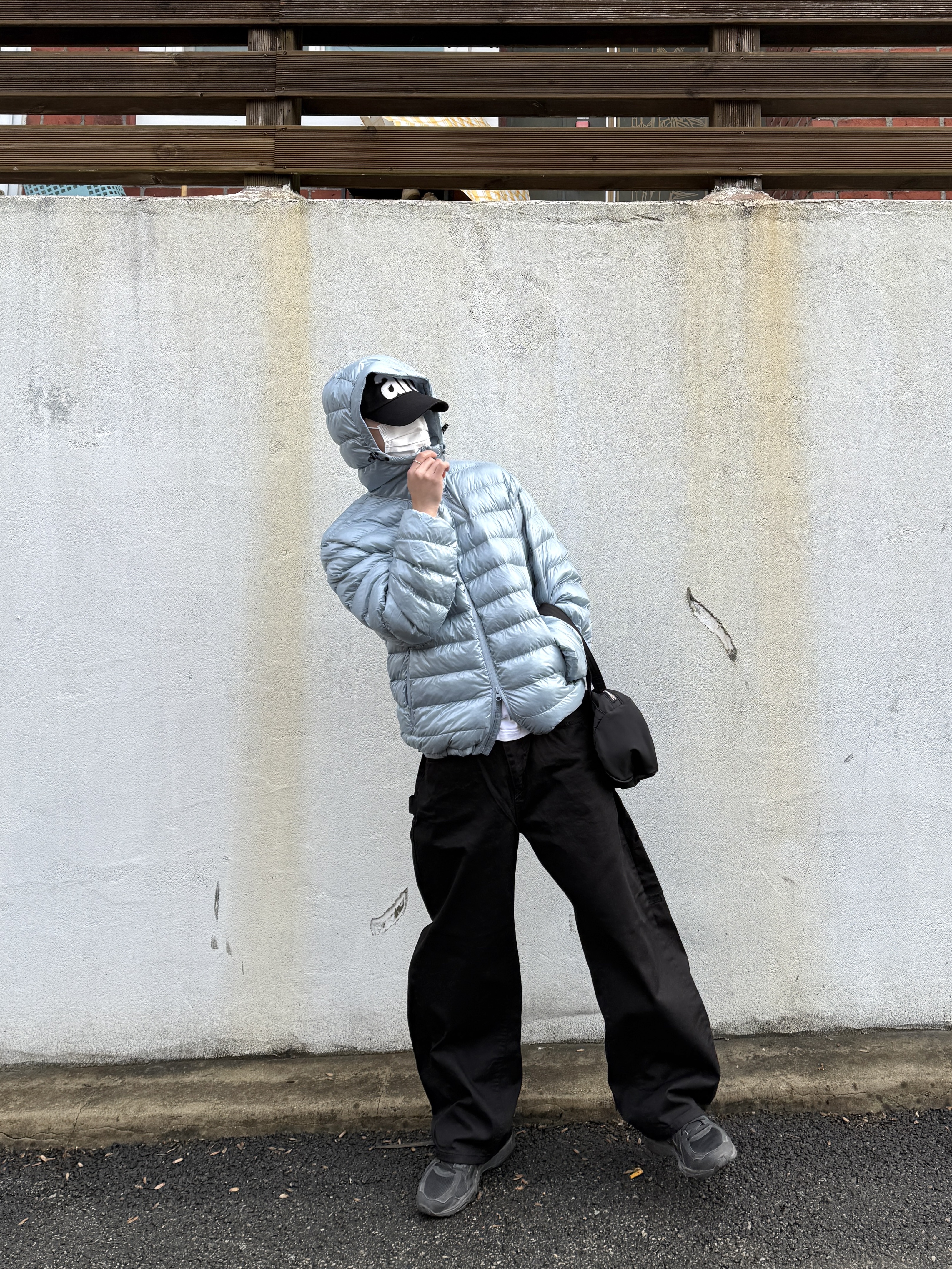 Asics Jog 100 T Black - 4E Extra Wide, Asics Jog 100 2 Black 착용 스타일 - 2