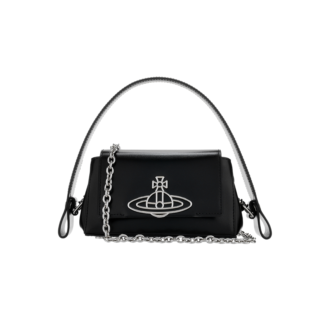 4603000IW L0077 N401 [25% 쿠폰] Vivienne Westwood Metal Orb Shoulder Bag Black