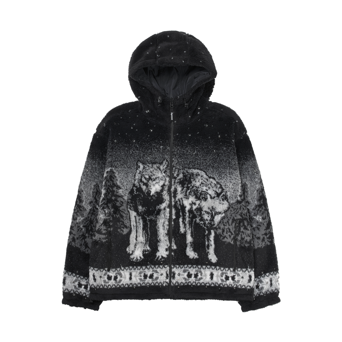 슈프림 x B.B. 사이먼 리버시블 후드 플리스 자켓 블랙 - 25FW(Supreme x B.B. Simon Reversible Hooded Fleece Jacket Black - 25FW)