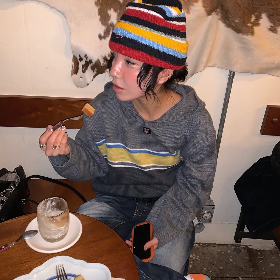 SPORT CHAMBER SC Glide Knit Hoodie Charcoal 착용 스타일 - 7