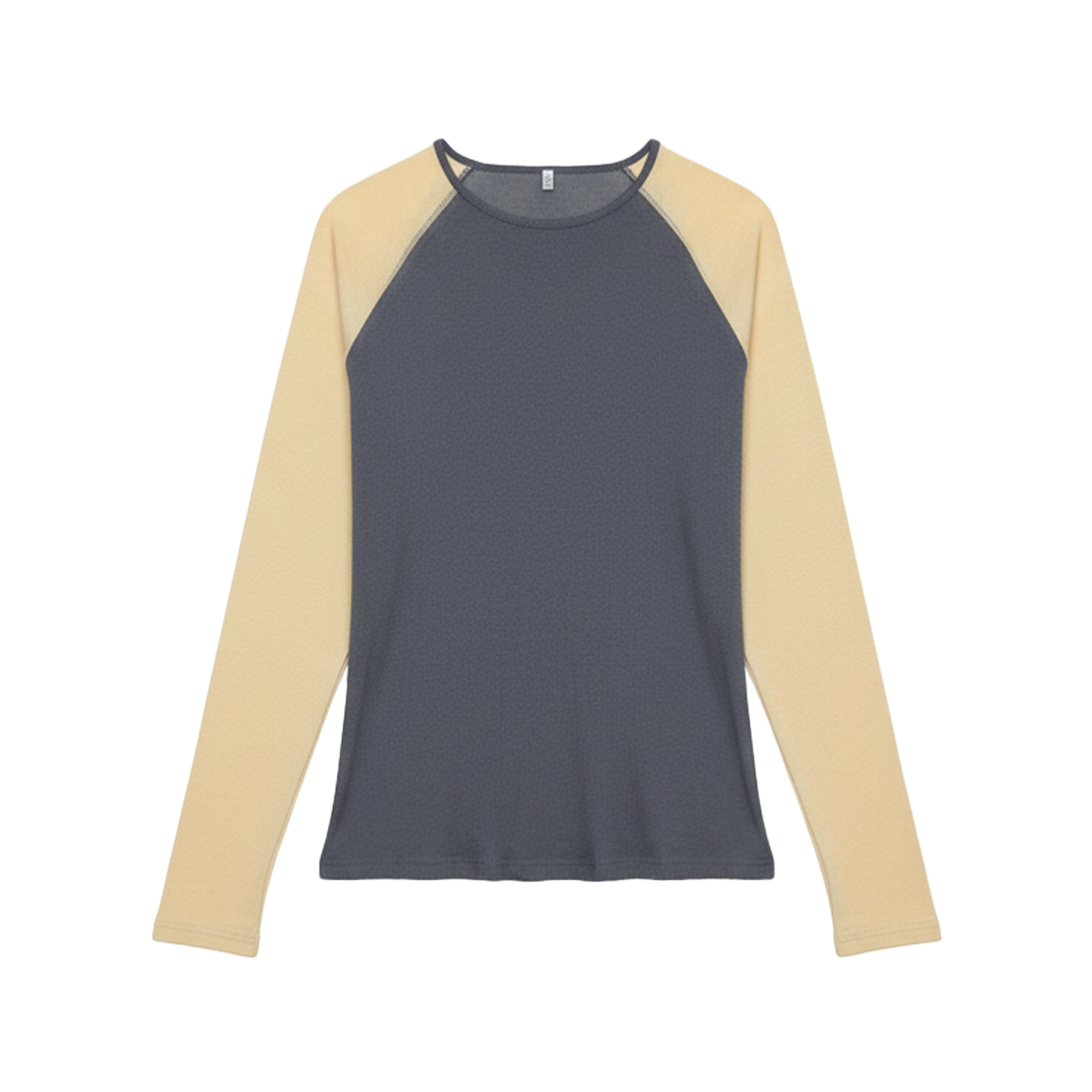 베이스레인지 우먼 진 롱 슬리브 티 앰버 블루 베이지 - 26SS(Baserange Women Gene Long Sleeve Tee Amber Blue Beige - 26SS)