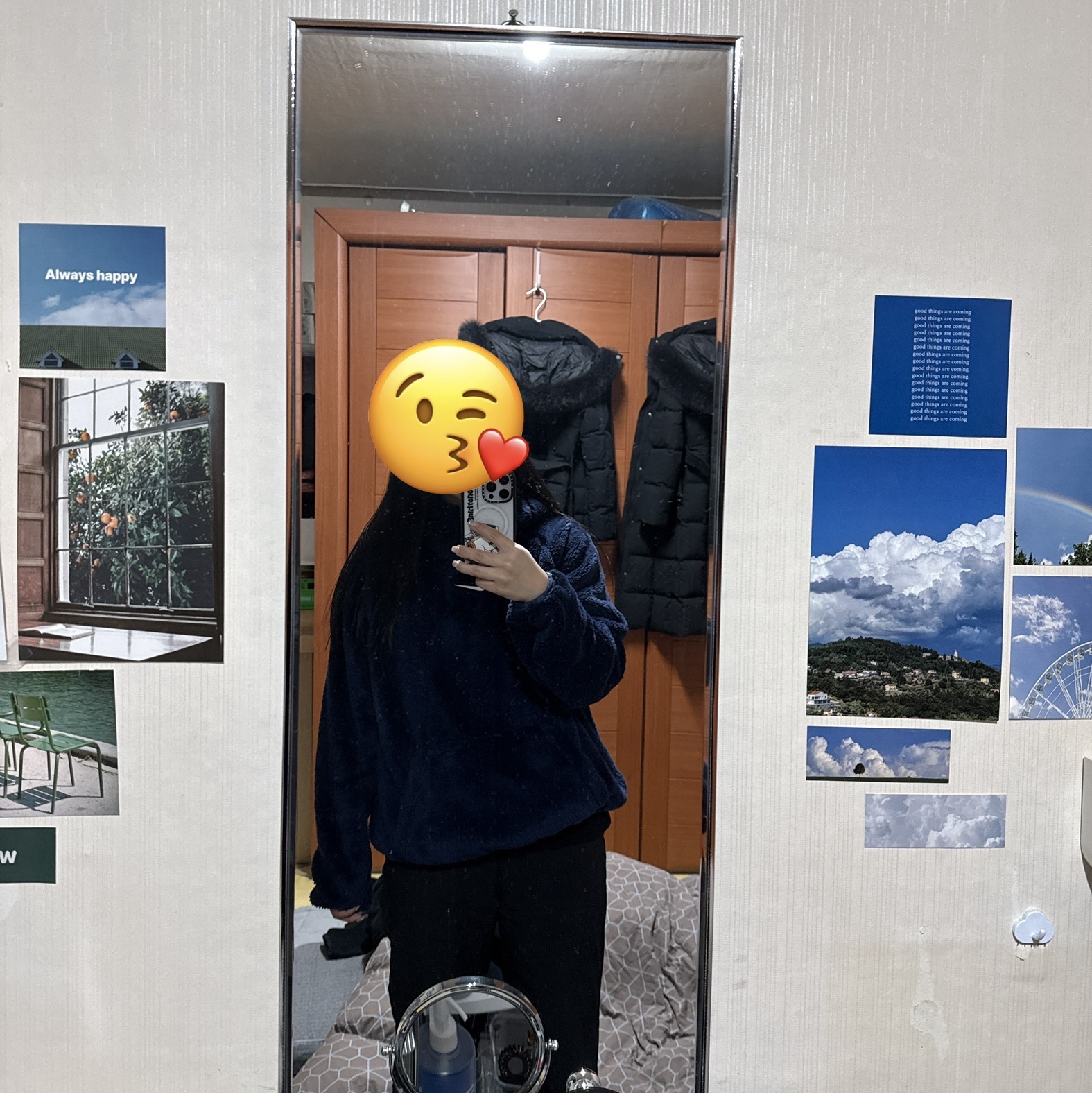 (W) Nike x Drake Nocta 8K Peaks Fleece Hoodie Midnight Navy (DV3645-410) 착용 스타일