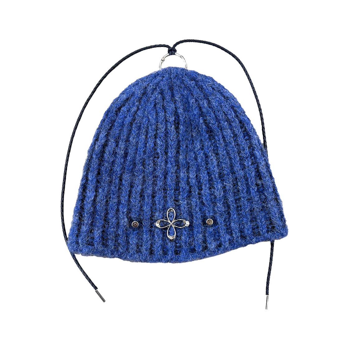 써저리 클로버 로고 더블 스트랩 비니 블루(Surgery Clover Logo Double Strap Beanie Blue)