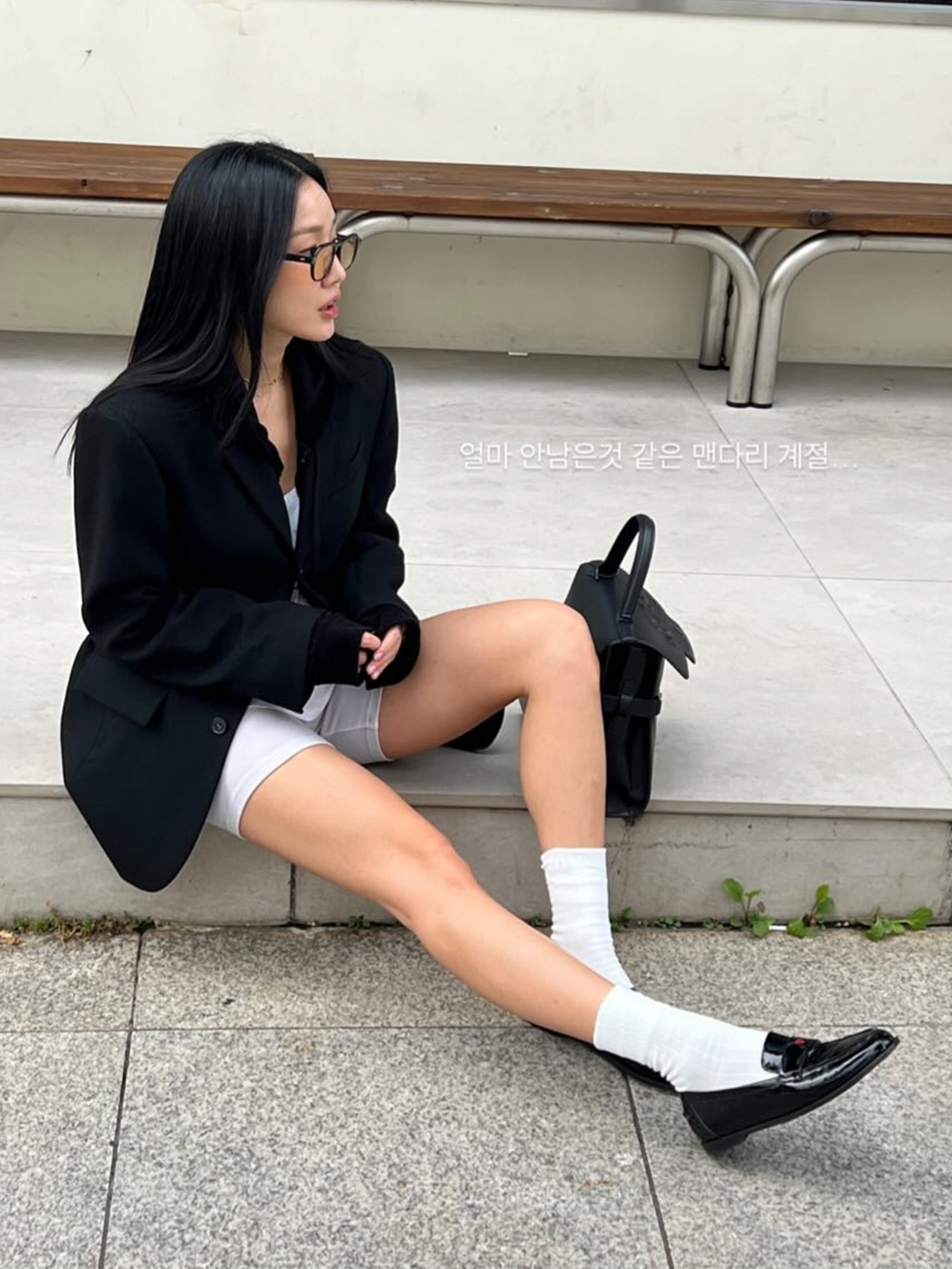 PENNY PLATE Women Loafer Glossy Heart Low 착용 스타일
