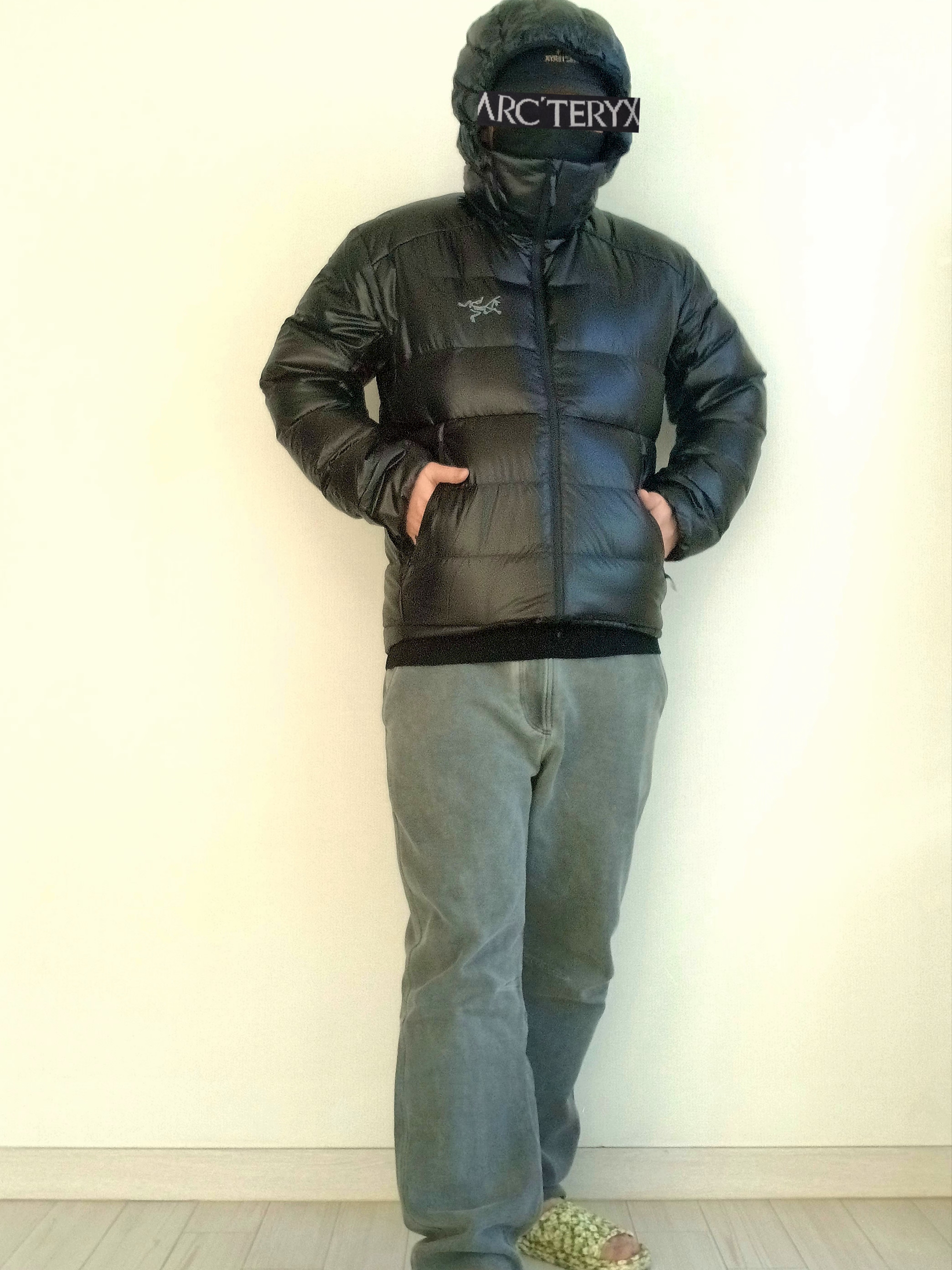 Arc'teryx Bird Word Cap 24K Black, Arc'teryx Cerium SV Hoody Black 착용 스타일 - 5