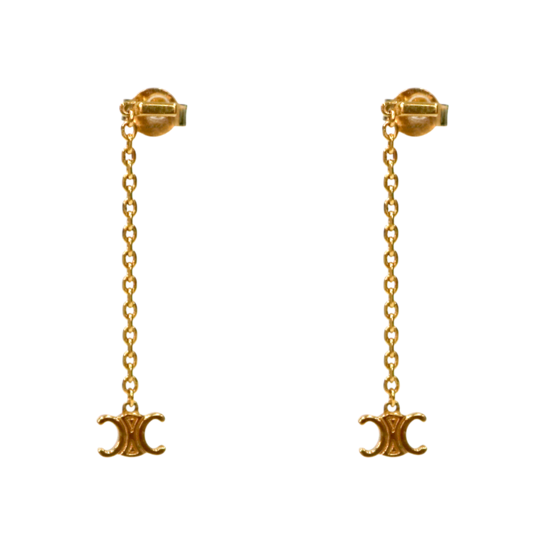 ITVB2L648CBT Celine Triomphe Gold Earrings A-B43324