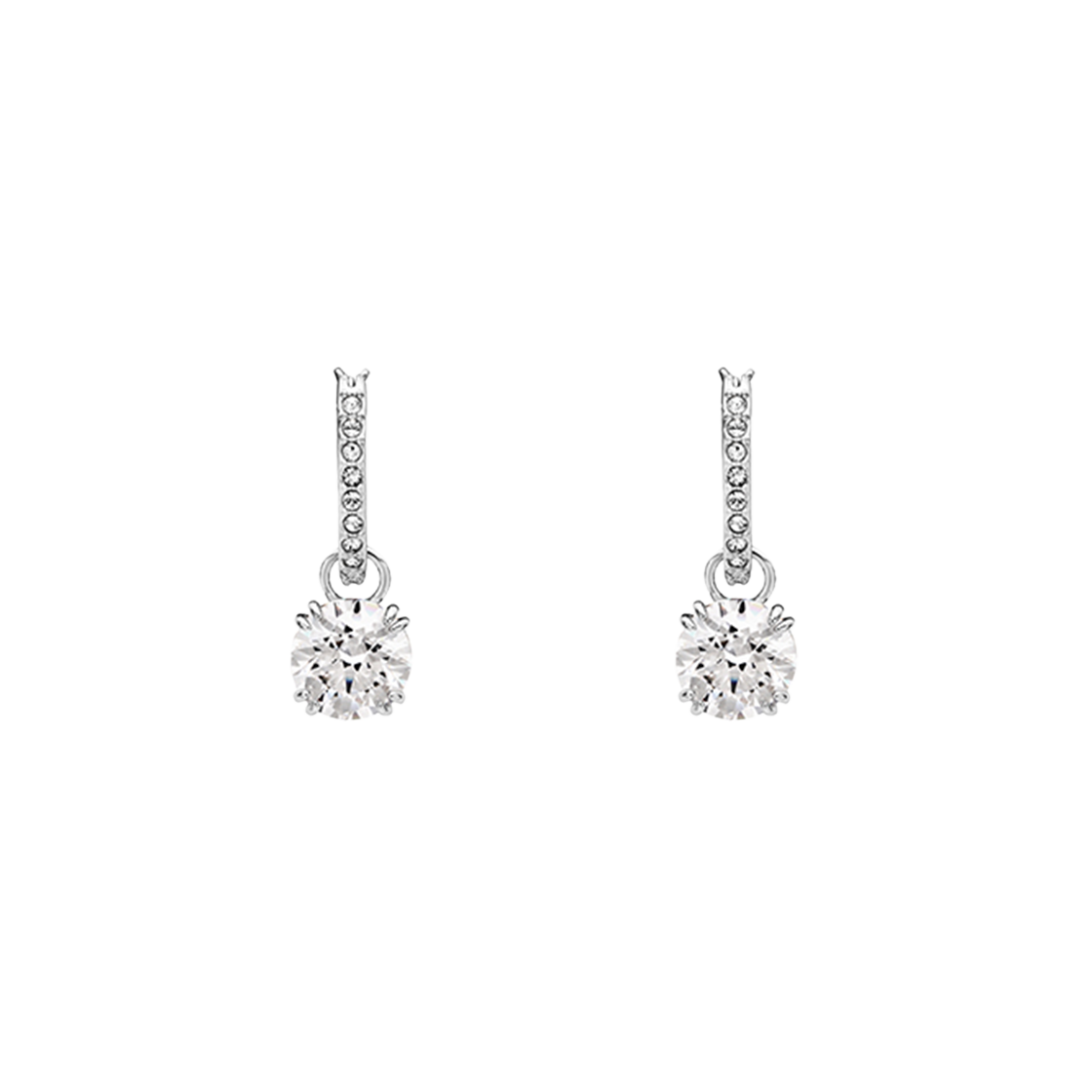 5636717 [15% 쿠폰] (W) Swarovski Constella Drop Earrings White Rhodium Plated