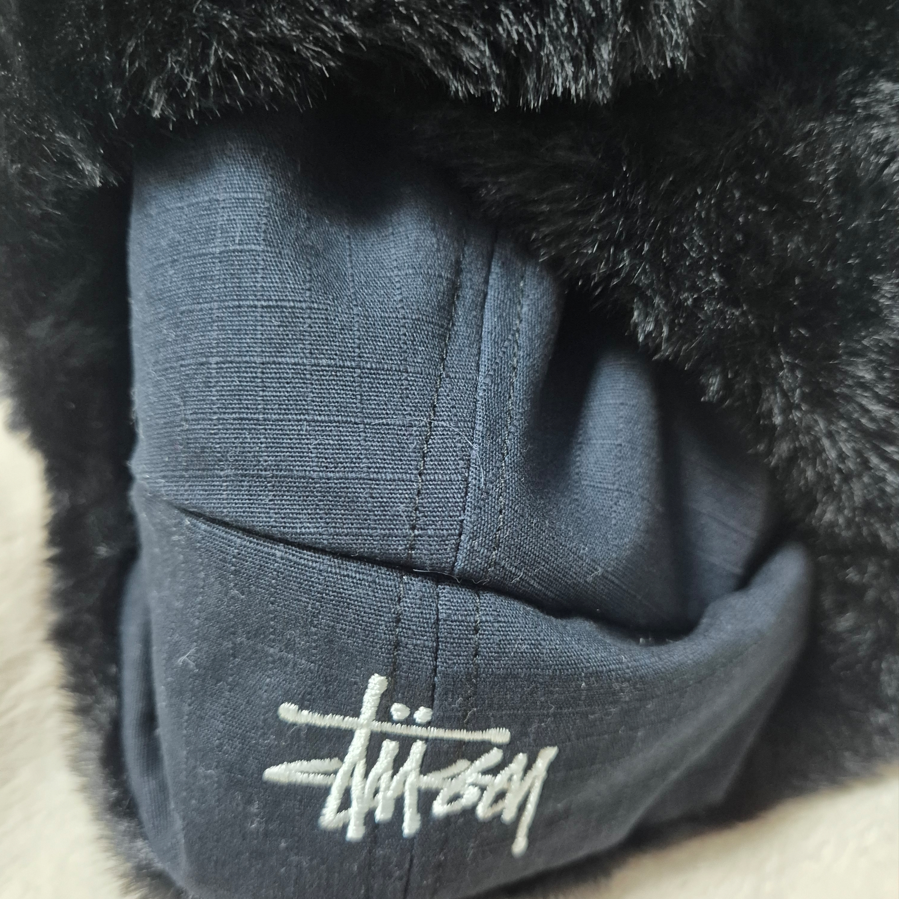 Stussy Ripstop Trapper Cap Black 착용 스타일 - 3