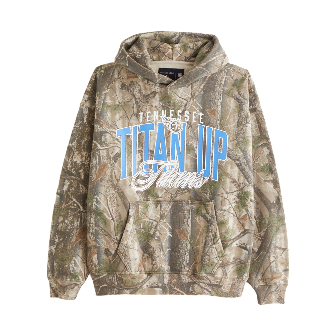 아베크롬비 앤 피치 테네시 타이탄스 그래픽 팝오버 후드 카모 타이탄스(Abercrombie & Fitch Tennessee Titans Graphic Popover Hoodie Camo Titans)