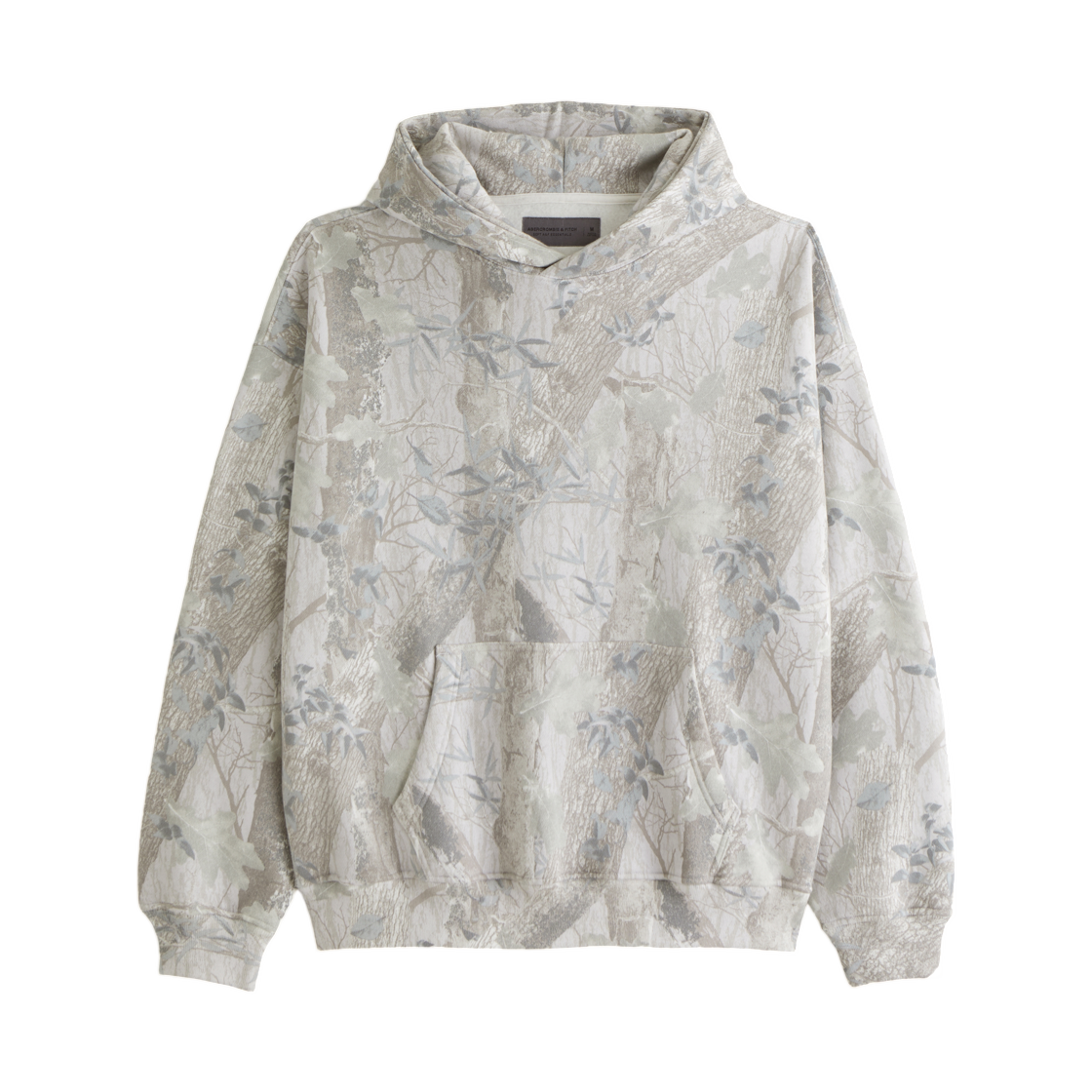 122-488-00821-108 Abercrombie & Fitch Essential Popover Camo Hoodie Taupe Camo