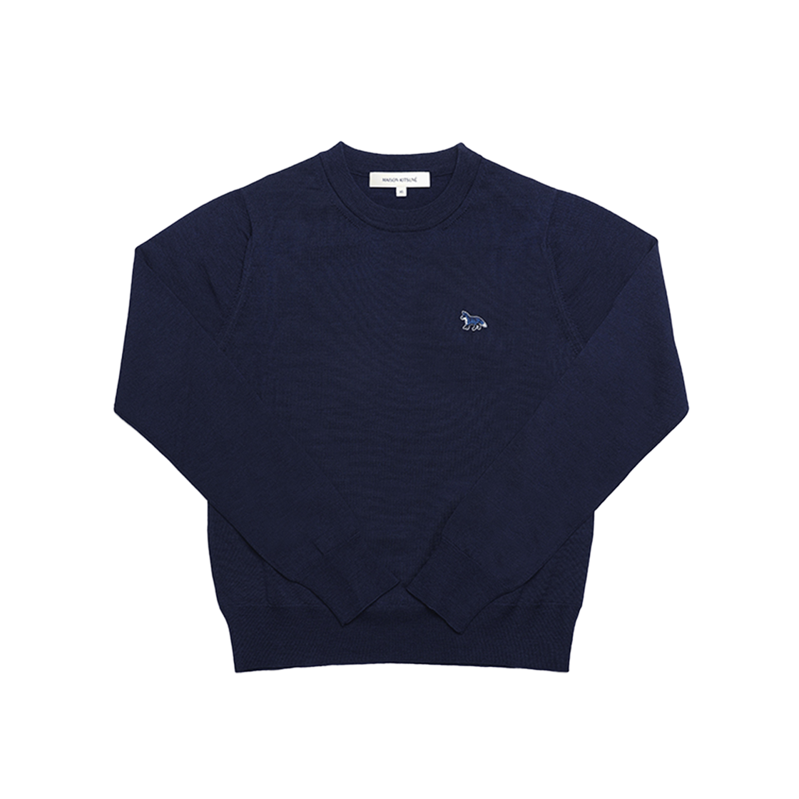 MW00816KT1036 P492 [15% 쿠폰] (W) Maison Kitsune Baby Fox Patch Regular Jumper Deep Navy