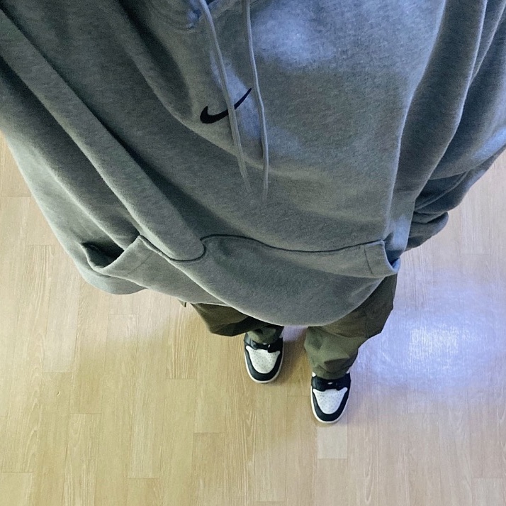 Nike x Drake Nocta Fleece CS Hoodie Dark Grey Heather - Asia 착용 스타일