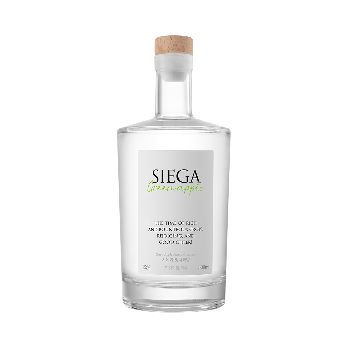 시에가 리큐르 22도 500ml 청사과향(SIEGA 22% 500ml Green Apple)