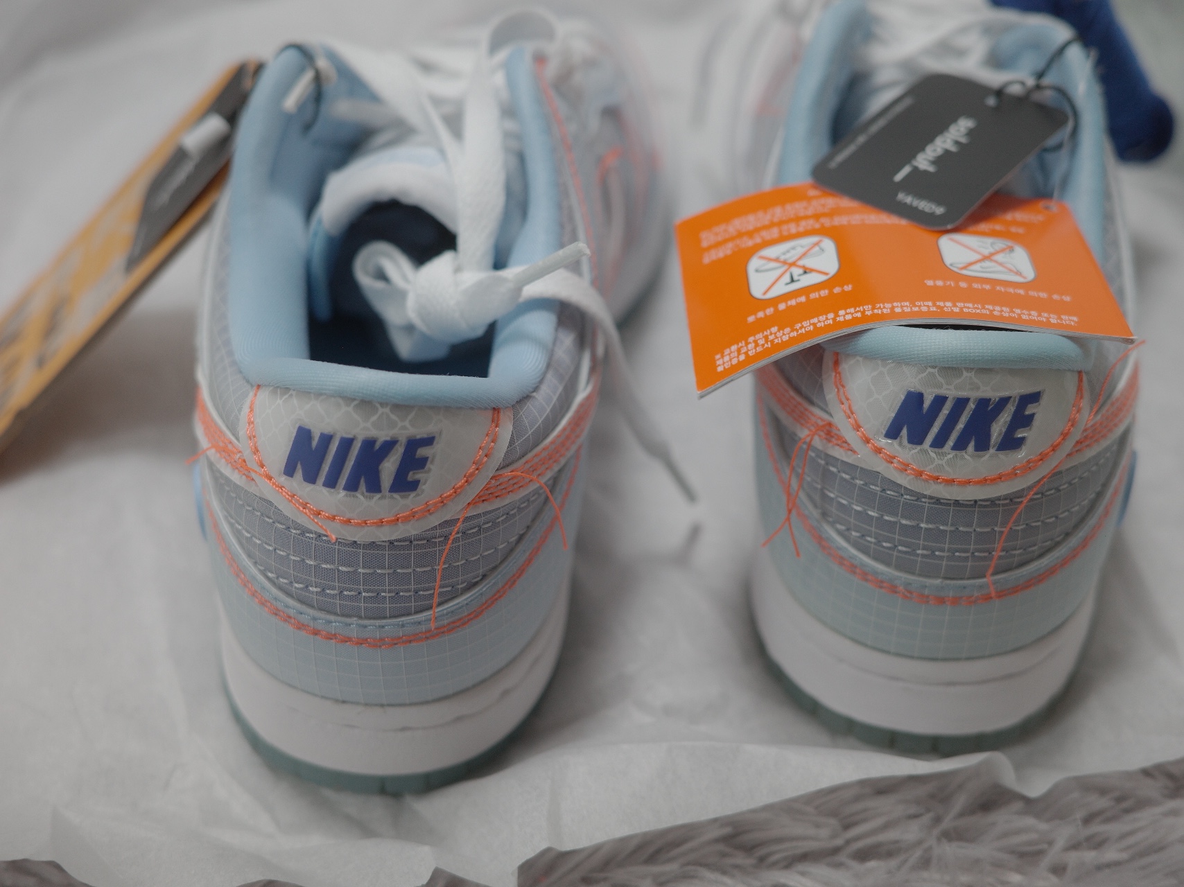 Nike x Union Dunk Low Passport Pack Argon 착용 스타일 - 1