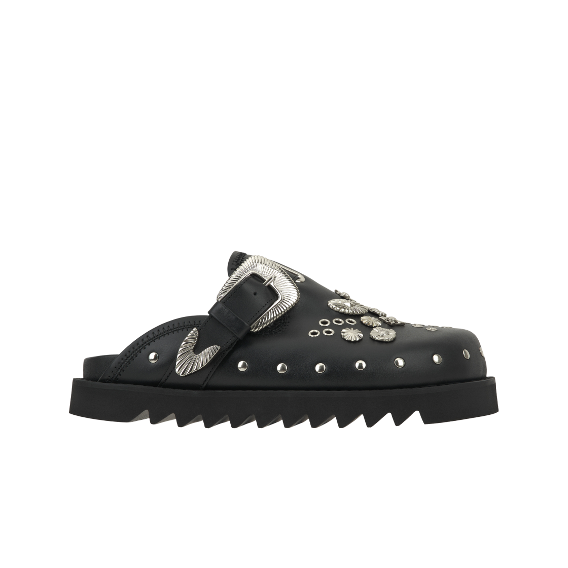 토가 비릴리스 AJ1066 뮬 레더 블랙(Toga Virilis AJ1066 Mules Leather Black)