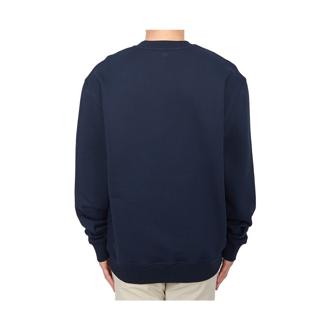 [15% 쿠폰] 아미 스몰 하트 로고 코튼 스웨트셔츠 네이비([15% 쿠폰] AMI de Coeur Cotton Sweatshirt Navy) - 4