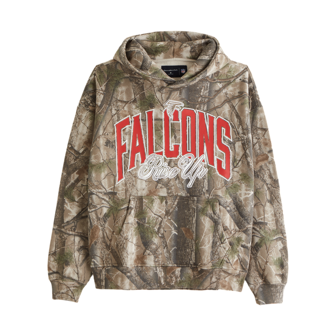 122-488-01245-408 Abercrombie & Fitch Atlanta Falcons Graphic Popover Hoodie Camo Falcons