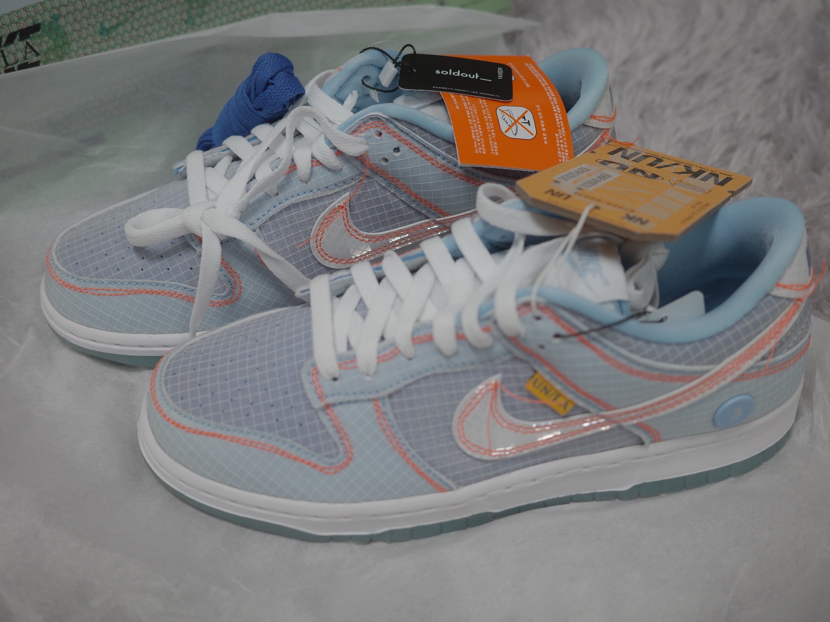 Nike x Union Dunk Low Passport Pack Argon 착용 스타일