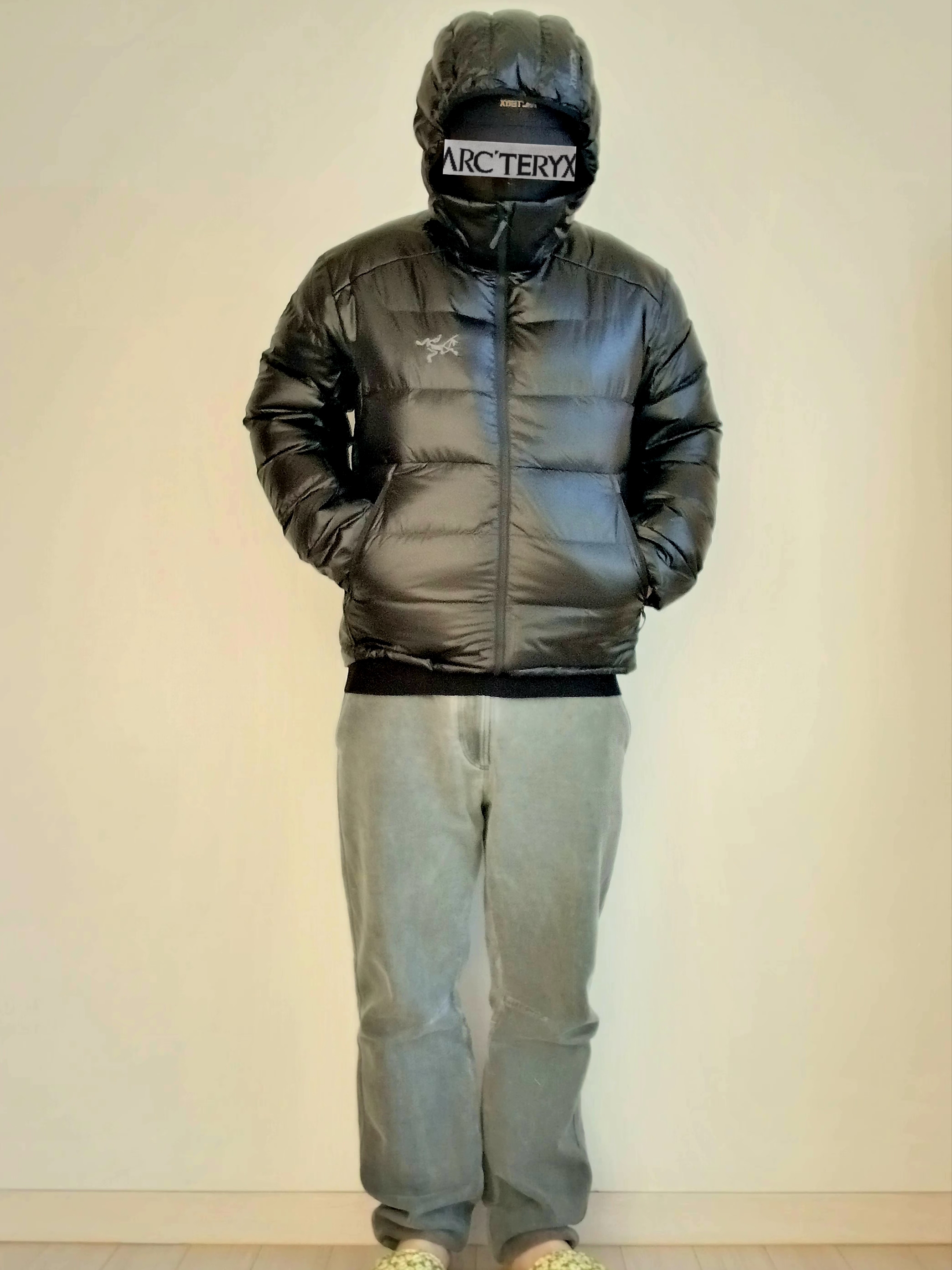 Arc'teryx Bird Word Cap 24K Black, Arc'teryx Cerium SV Hoody Black 착용 스타일 - 4