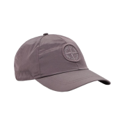 Stone Island 9100011 Nylon Metal in Econyl Baseball Cap with Compass Embroidery Purple Grey - 26SS