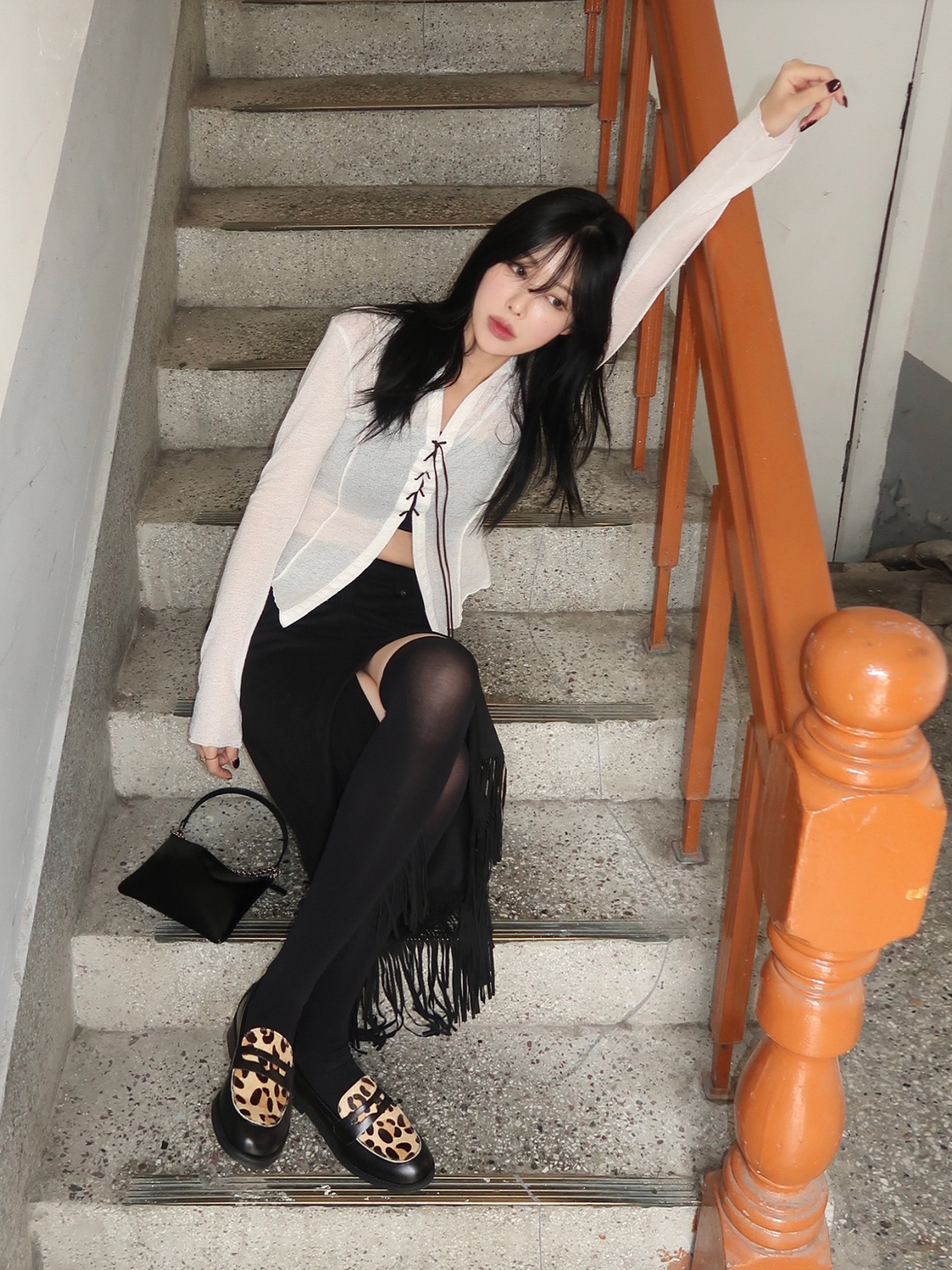 PENNY PLATE Women Loafer Leopard Low 착용 스타일 - 1