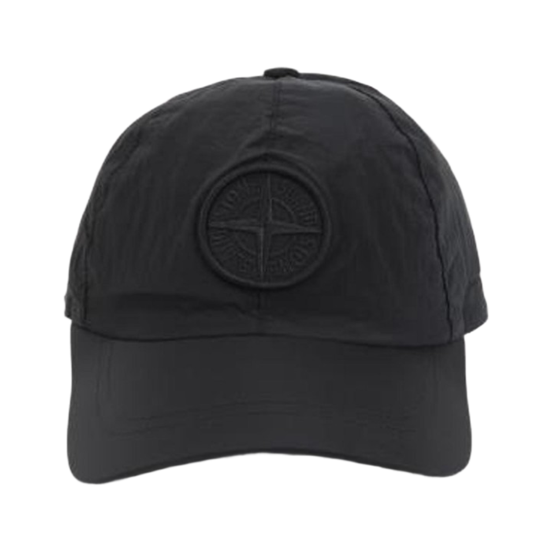 L1S1591000-11S0076-V0029 Stone Island 9100011 Nylon Metal in Econyl Baseball Cap with Compass Embroidery Black - 26SS