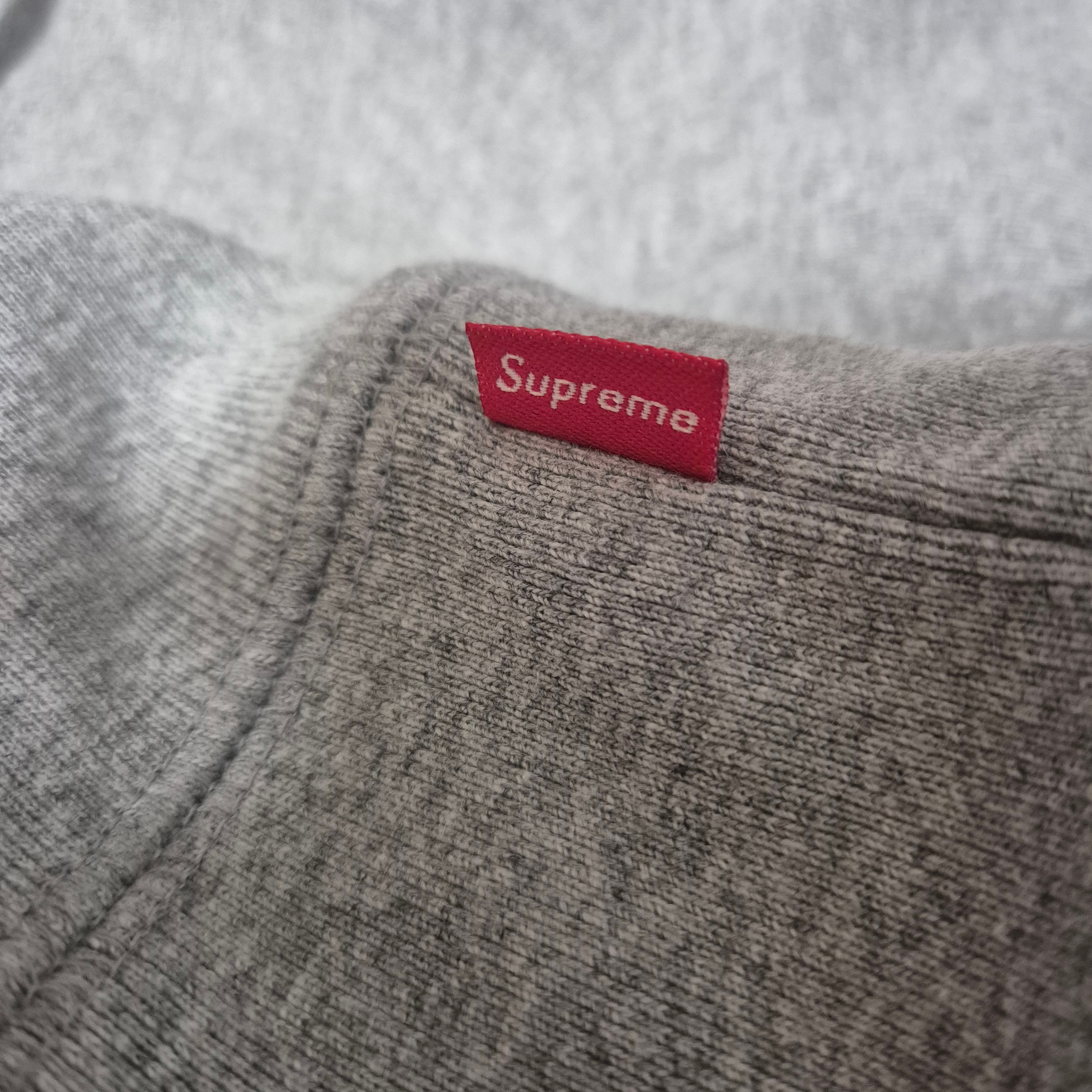 Supreme Box Logo Hooded Sweatshirt Heather Grey - 25FW 착용 스타일 - 3