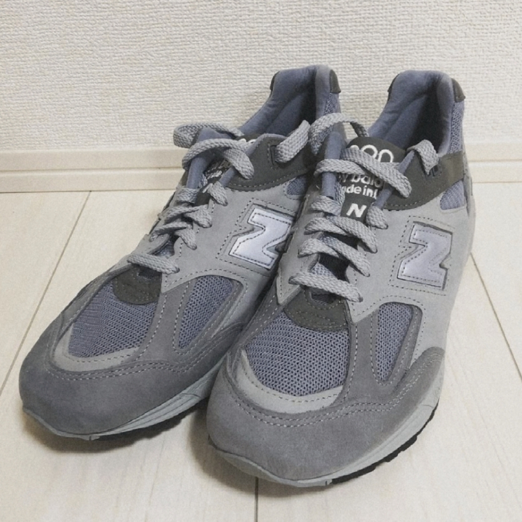 New Balance x WTAPS 990v2 Made in USA Grey 착용 스타일