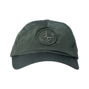 Stone Island 9100011 Nylon Metal in Econyl Baseball Cap with Compass Embroidery Musk Green - 26SS