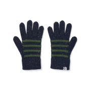 YESEYESEE Stripe Knit Gloves Navy