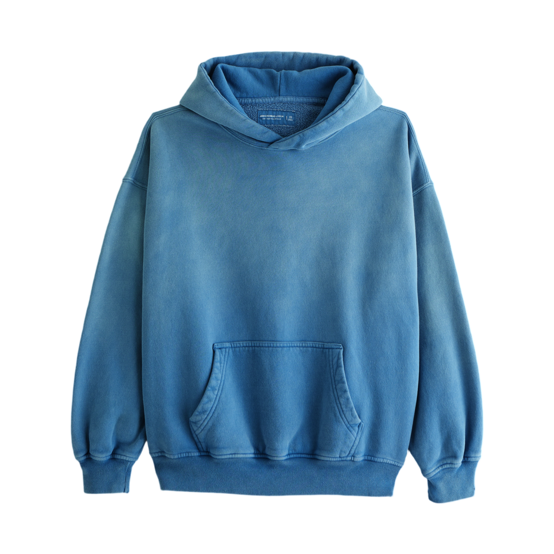 122-488-01290-226 Abercrombie & Fitch Essential Popover Hoodie Blue Wash
