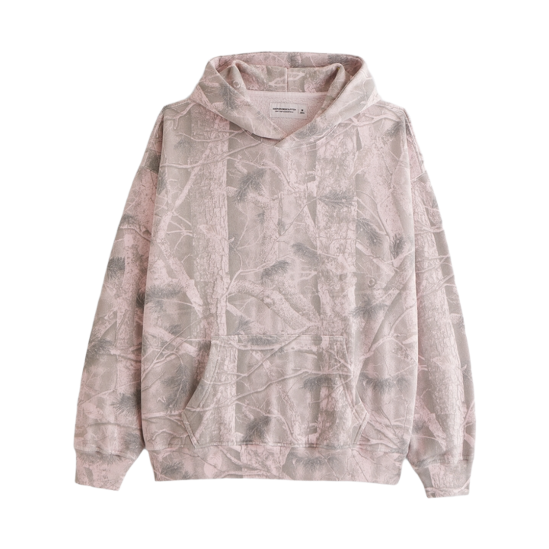 122-488-01241-508 Abercrombie & Fitch Essential Popover Camo Hoodie Pink Camo