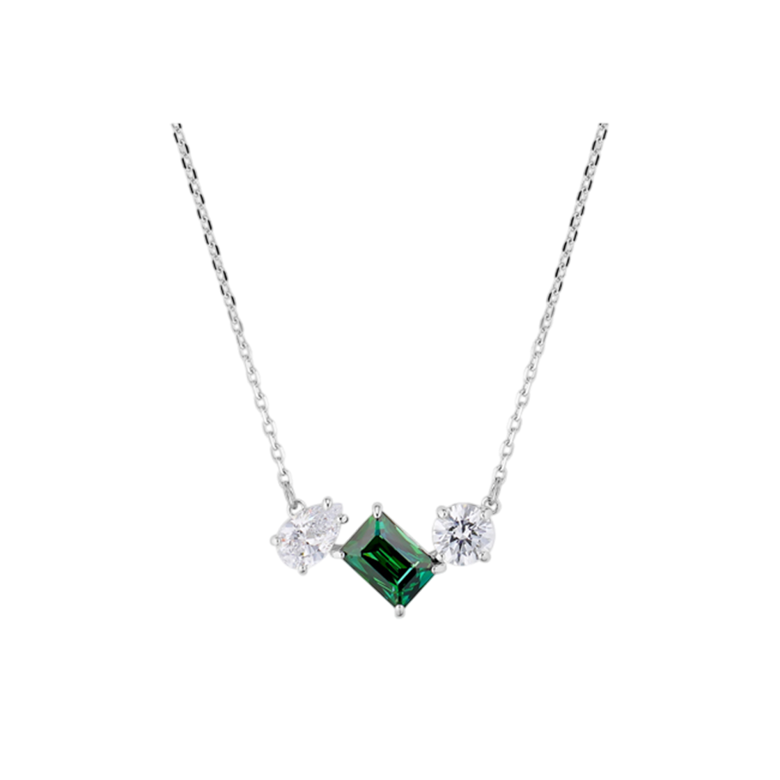 5668278 [15% 쿠폰] (W) Swarovski Mesmera Pendant Green Rhodium Plated