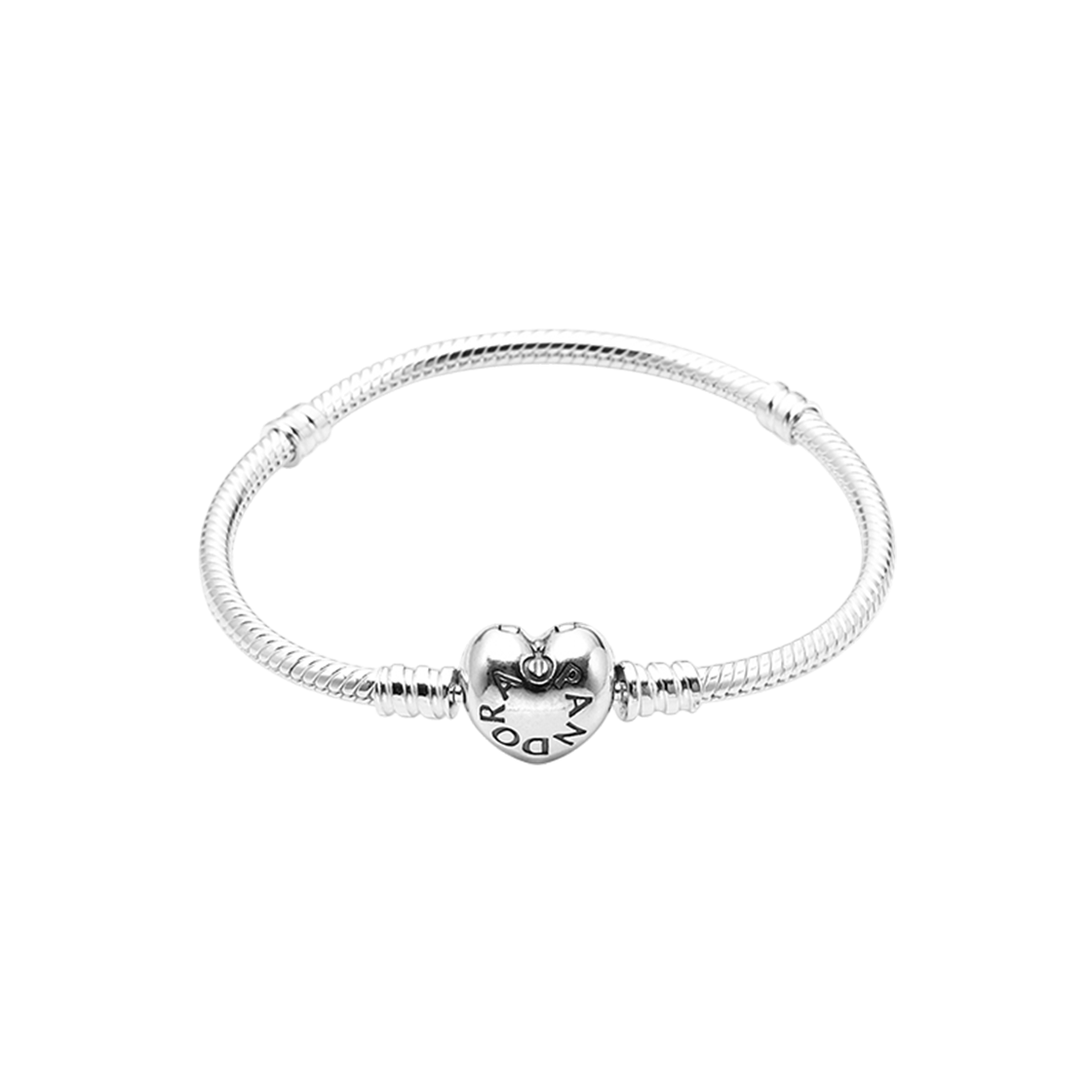 590719 [20% 쿠폰] (W) Pandora Heart Shaped Clasp Bracelet Sterling Silver