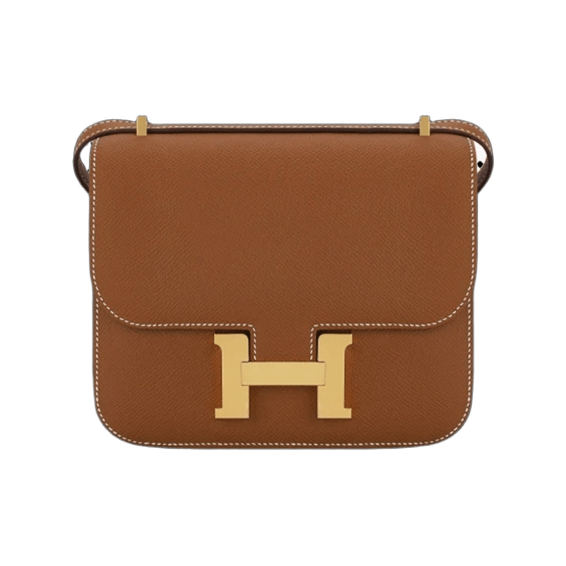 H083905CD37 Hermes Constance III Mini 18 Bag Epsom & Rose Gold Gold (New Version with Mirror)